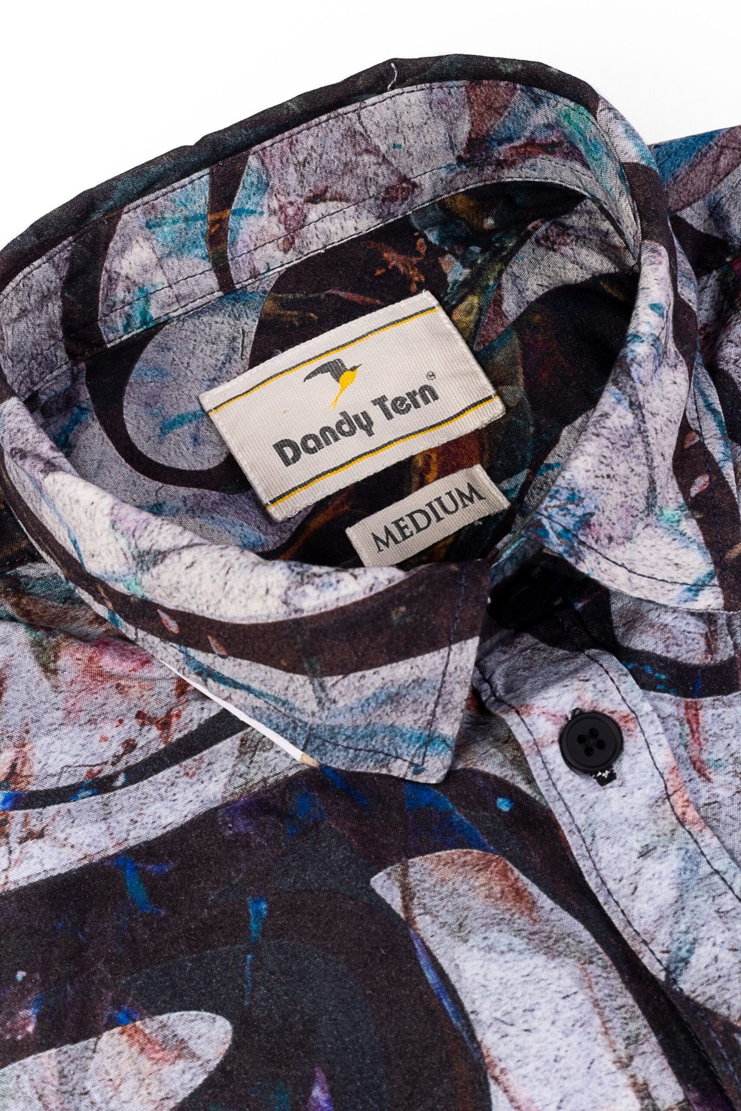 Flannel Woven Men's Shirt Cotton Blue Sapphire And Gilded Beige