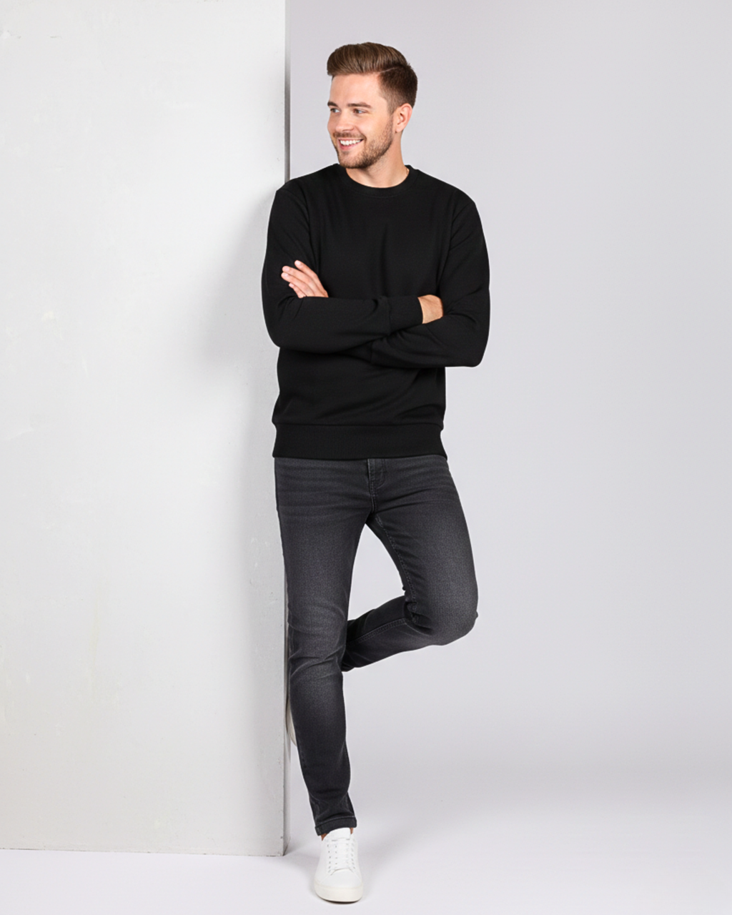 Snowsoft - Unisex Black Sweatshirt