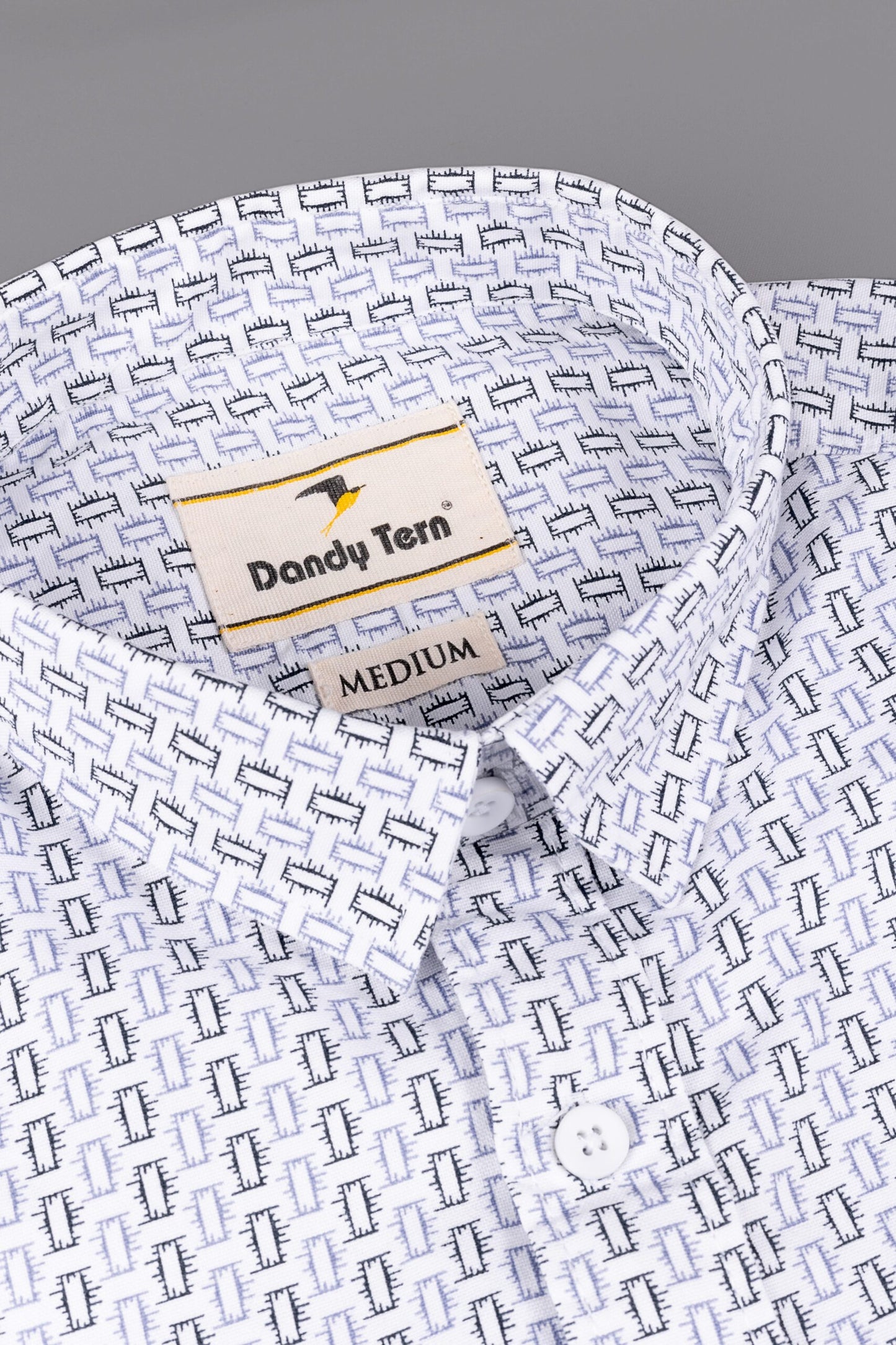 Corduroy Woven Men's Shirt Cotton Coronet Blue And Mustard Gold