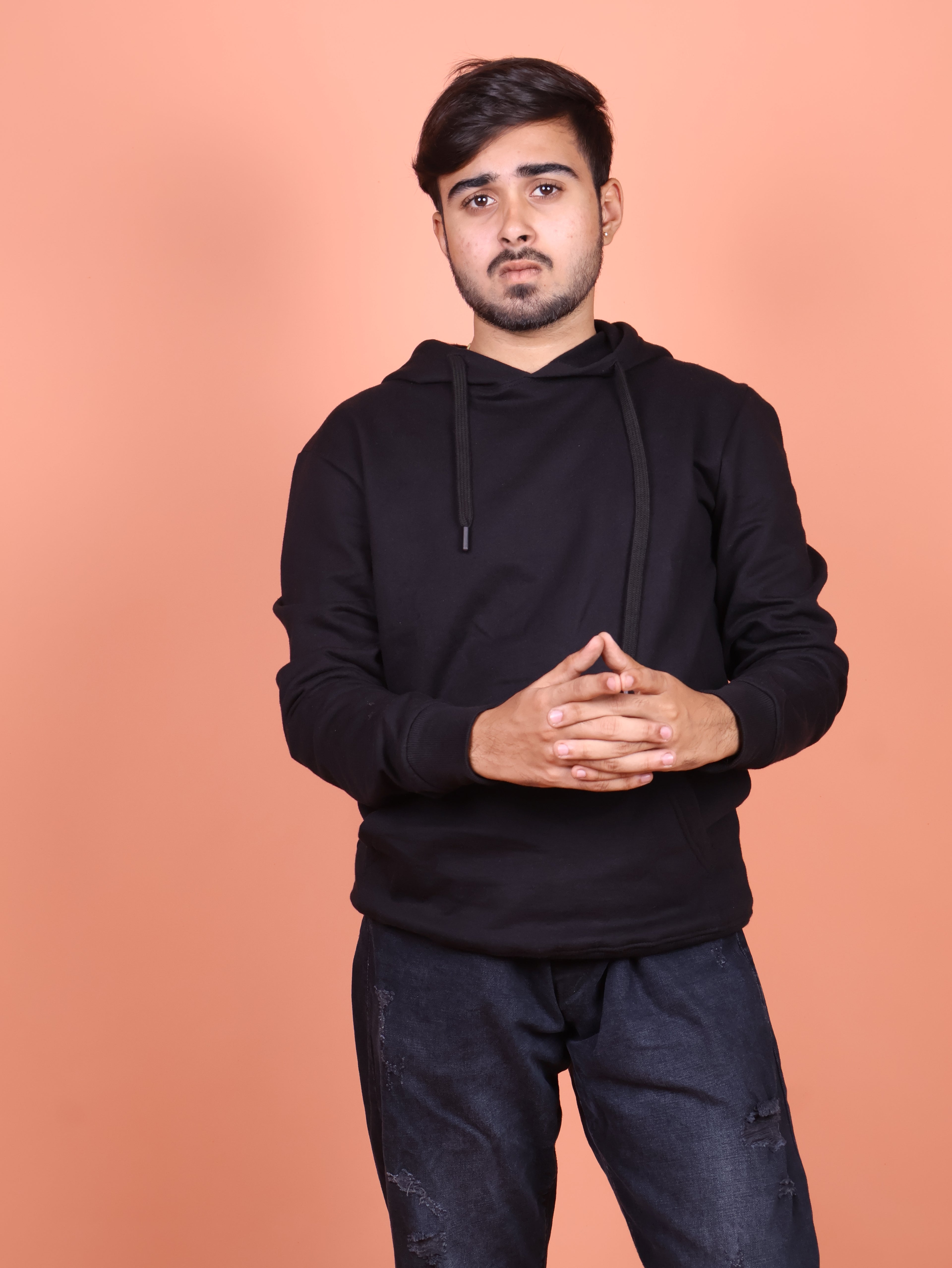 Snowsoft - Unisex Pullover Hoodie Black