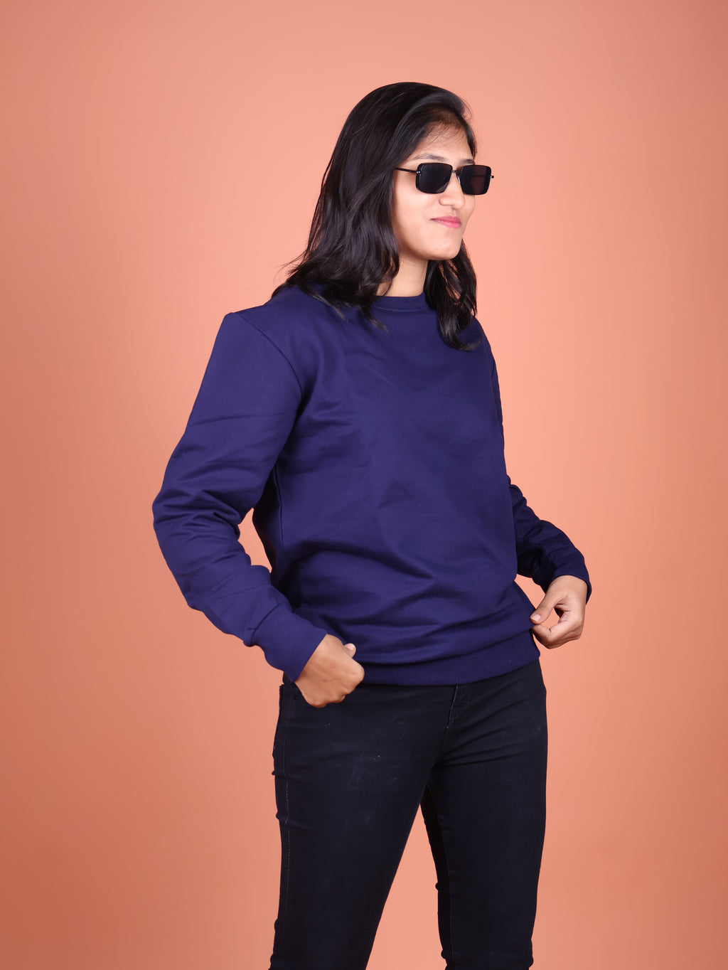 Snowsoft - Unisex Navy Blue Sweatshirt