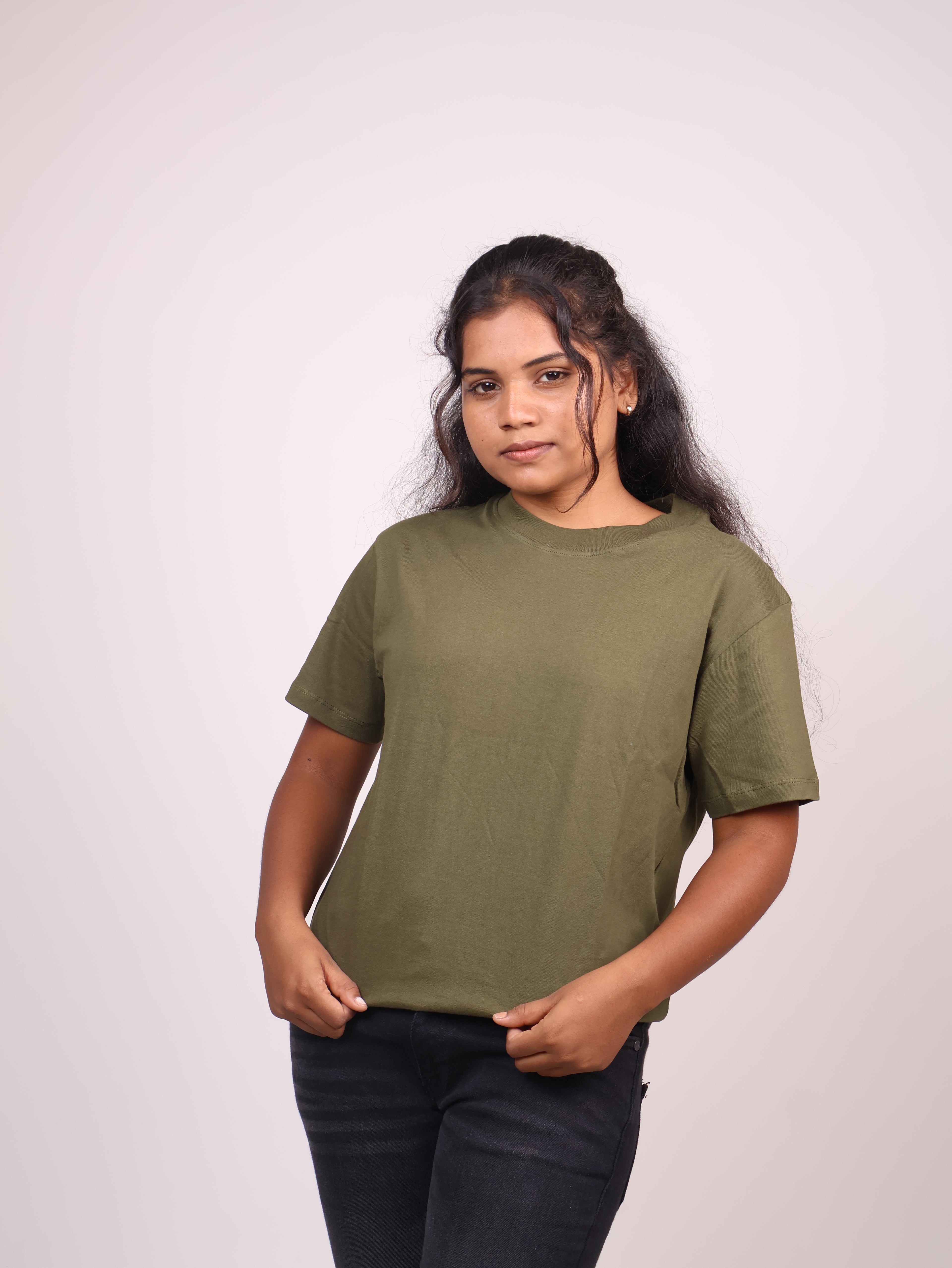 Platinum Unisex Olive Green T-shirt