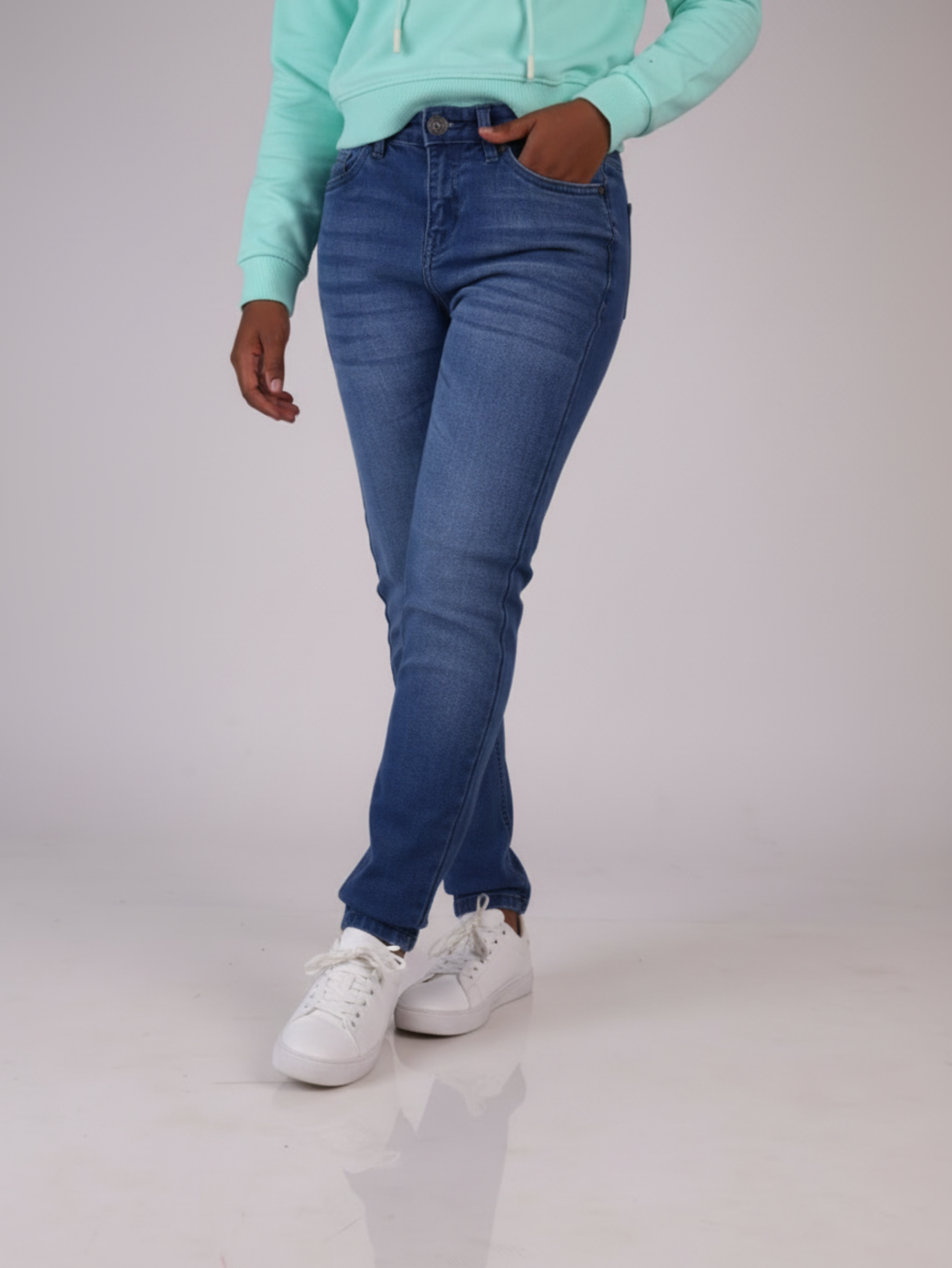 Women’s Slim Fit Jeans Mid Blue